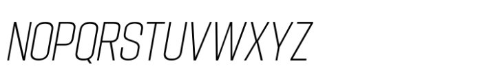 Hype 1100 XLight Italic Font UPPERCASE