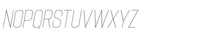 Hype 1100 XThin Italic Font UPPERCASE