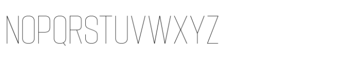Hype 1100 XThin Font UPPERCASE