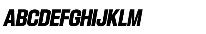 Hype 1200 Black Italic Font UPPERCASE