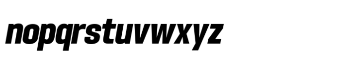 Hype 1200 Black Italic Font LOWERCASE