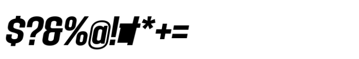 Hype 1200 Bold Italic Font OTHER CHARS