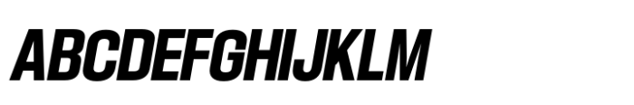 Hype 1200 Bold Italic Font UPPERCASE