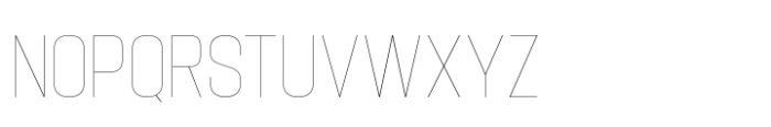 Hype 1200 Hairline Font UPPERCASE