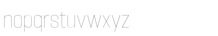 Hype 1200 Hairline Font LOWERCASE