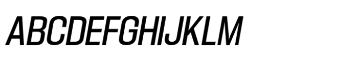 Hype 1200 Medium Italic Font UPPERCASE