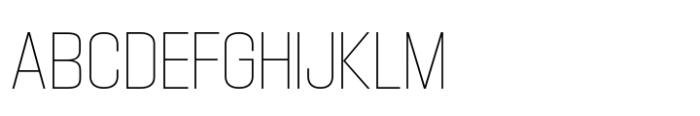 Hype 1200 Thin Font UPPERCASE