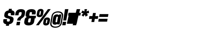 Hype 1200 Ultra Italic Font OTHER CHARS