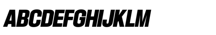 Hype 1200 Ultra Italic Font UPPERCASE