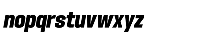 Hype 1200 Ultra Italic Font LOWERCASE