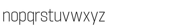 Hype 1200 XLight Font LOWERCASE