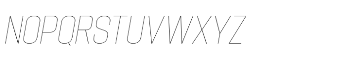 Hype 1200 XThin Italic Font UPPERCASE