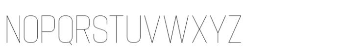 Hype 1200 XThin Font UPPERCASE