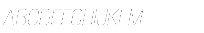 Hype 1300 Hairline Italic Font UPPERCASE