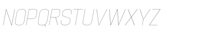 Hype 1300 Hairline Italic Font UPPERCASE