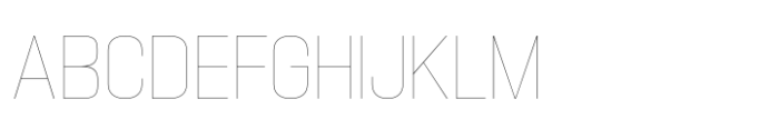 Hype 1300 Hairline Font UPPERCASE