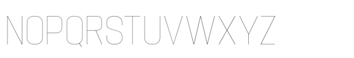 Hype 1300 Hairline Font UPPERCASE