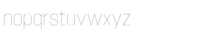 Hype 1300 Hairline Font LOWERCASE