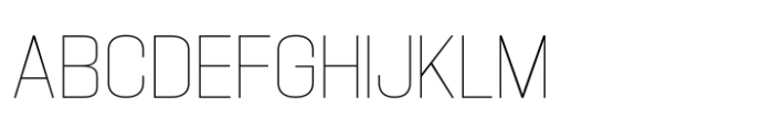 Hype 1300 Thin Font UPPERCASE
