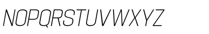 Hype 1300 XLight Italic Font UPPERCASE