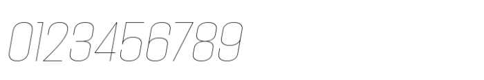 Hype 1300 XThin Italic Font OTHER CHARS