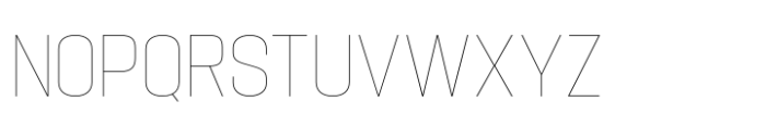 Hype 1300 XThin Font UPPERCASE