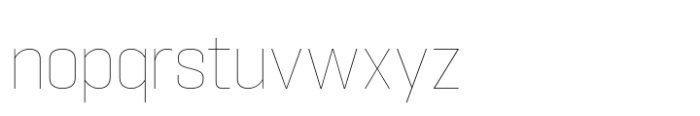 Hype 1300 XThin Font LOWERCASE