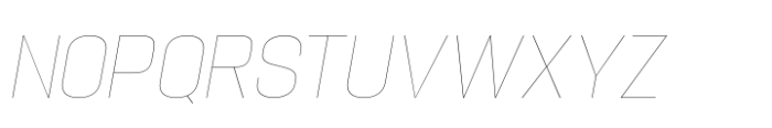 Hype 1400 Hairline Italic Font UPPERCASE