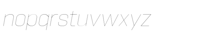 Hype 1400 Hairline Italic Font LOWERCASE