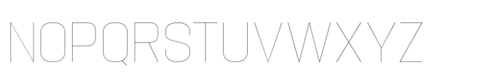 Hype 1400 Hairline Font UPPERCASE