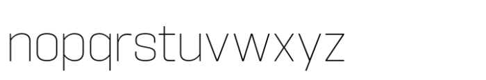 Hype 1400 Thin Font LOWERCASE