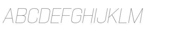 Hype 1400 XThin Italic Font UPPERCASE