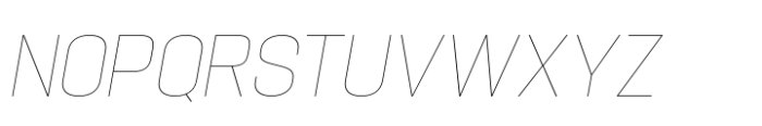 Hype 1400 XThin Italic Font UPPERCASE