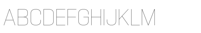 Hype 1400 XThin Font UPPERCASE