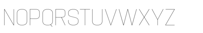 Hype 1400 XThin Font UPPERCASE