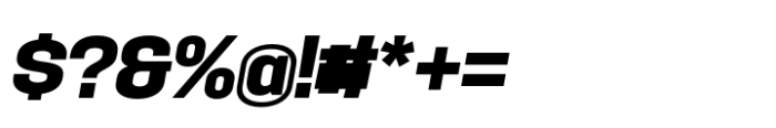 Hype 1500 Black Italic Font OTHER CHARS