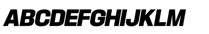 Hype 1500 Black Italic Font UPPERCASE