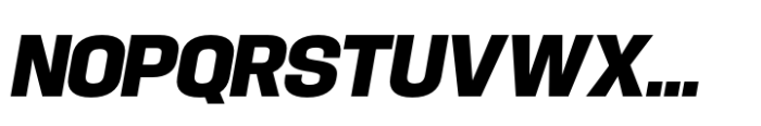 Hype 1500 Black Italic Font UPPERCASE