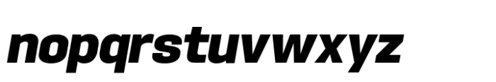 Hype 1500 Black Italic Font LOWERCASE