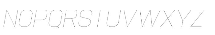 Hype 1500 Hairline Italic Font UPPERCASE