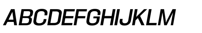 Hype 1500 Medium Italic Font UPPERCASE