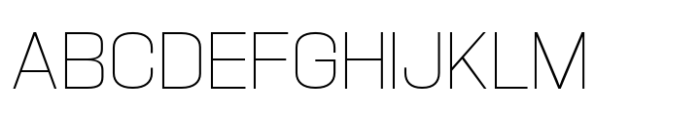 Hype 1500 Thin Font UPPERCASE