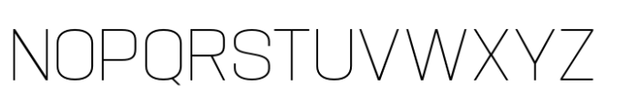 Hype 1500 Thin Font UPPERCASE