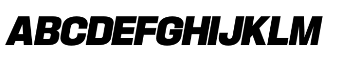 Hype 1500 Ultra Italic Font UPPERCASE