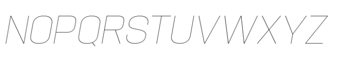 Hype 1500 XThin Italic Font UPPERCASE