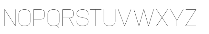 Hype 1500 XThin Font UPPERCASE