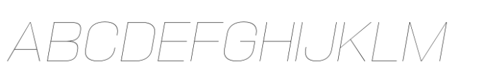 Hype 1600 Hairline Italic Font UPPERCASE