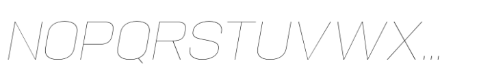 Hype 1600 Hairline Italic Font UPPERCASE