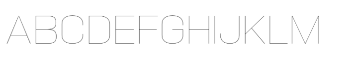 Hype 1600 Hairline Font UPPERCASE