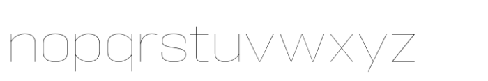 Hype 1600 Hairline Font LOWERCASE